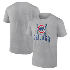 Chicago Cubs Fastball T-Shirt - Heather Gray - MLB Sale