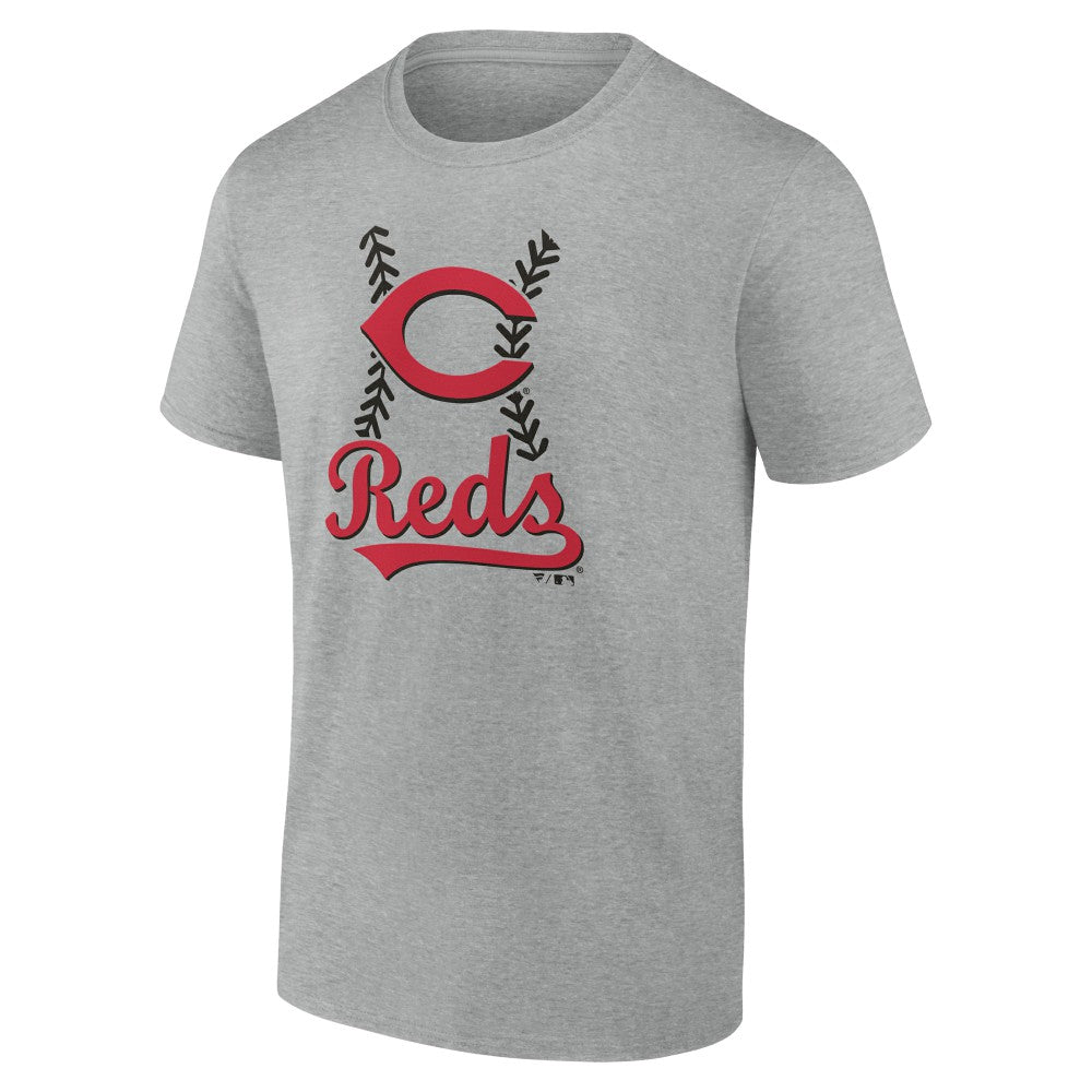Cincinnati Reds Fastball T-Shirt - Heather Gray - MLB Lifestyle