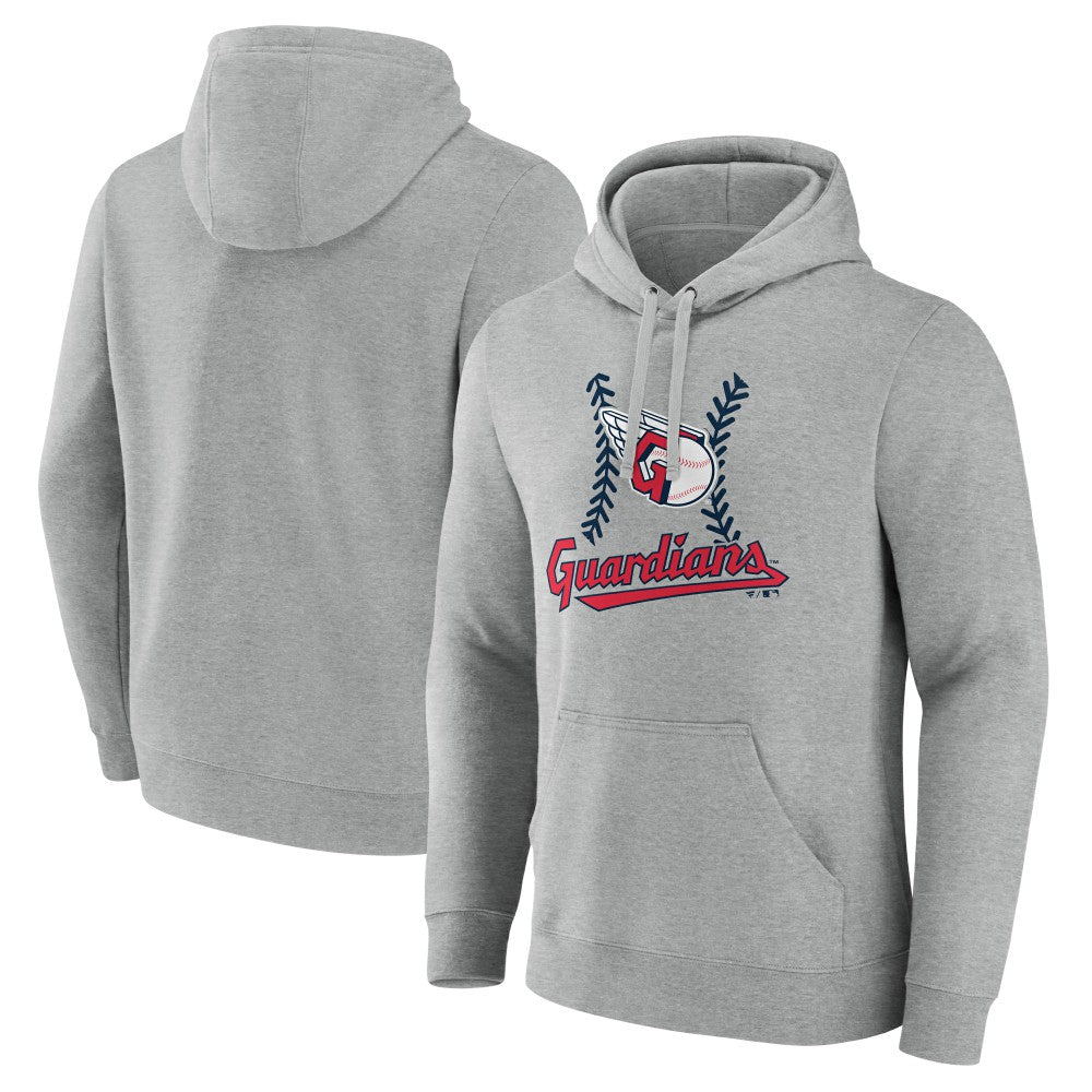 Cleveland Guardians Fastball Pullover Hoodie - Gray - MLB Lifestyle