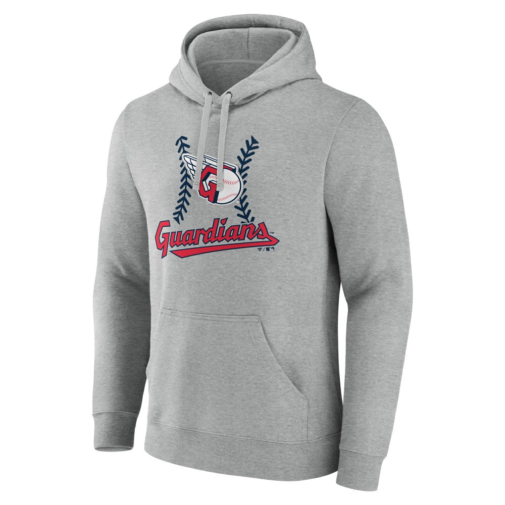 Cleveland Guardians Fastball Pullover Hoodie - Gray - MLB Lifestyle