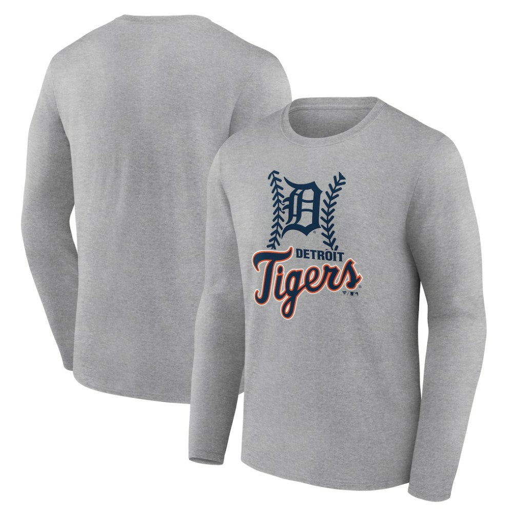 Detroit Tigers Fastball Long Sleeve T-Shirt - Gray - MLB Online