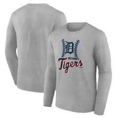 Detroit Tigers Fastball Long Sleeve T-Shirt - Gray - MLB Online
