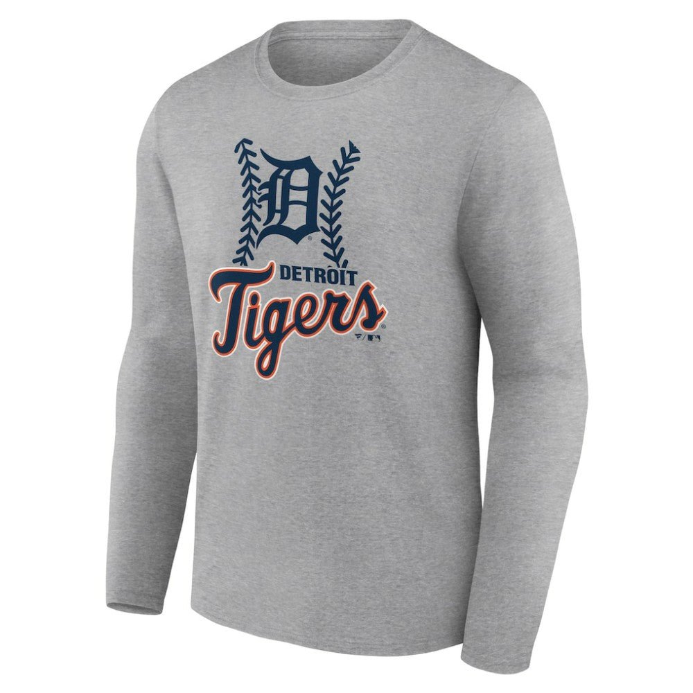 Detroit Tigers Fastball Long Sleeve T-Shirt - Gray - MLB Online