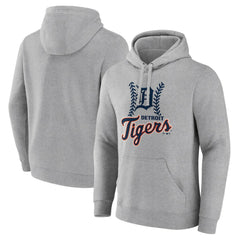 Detroit Tigers Fastball Pullover Hoodie - Gray - MLB Discount