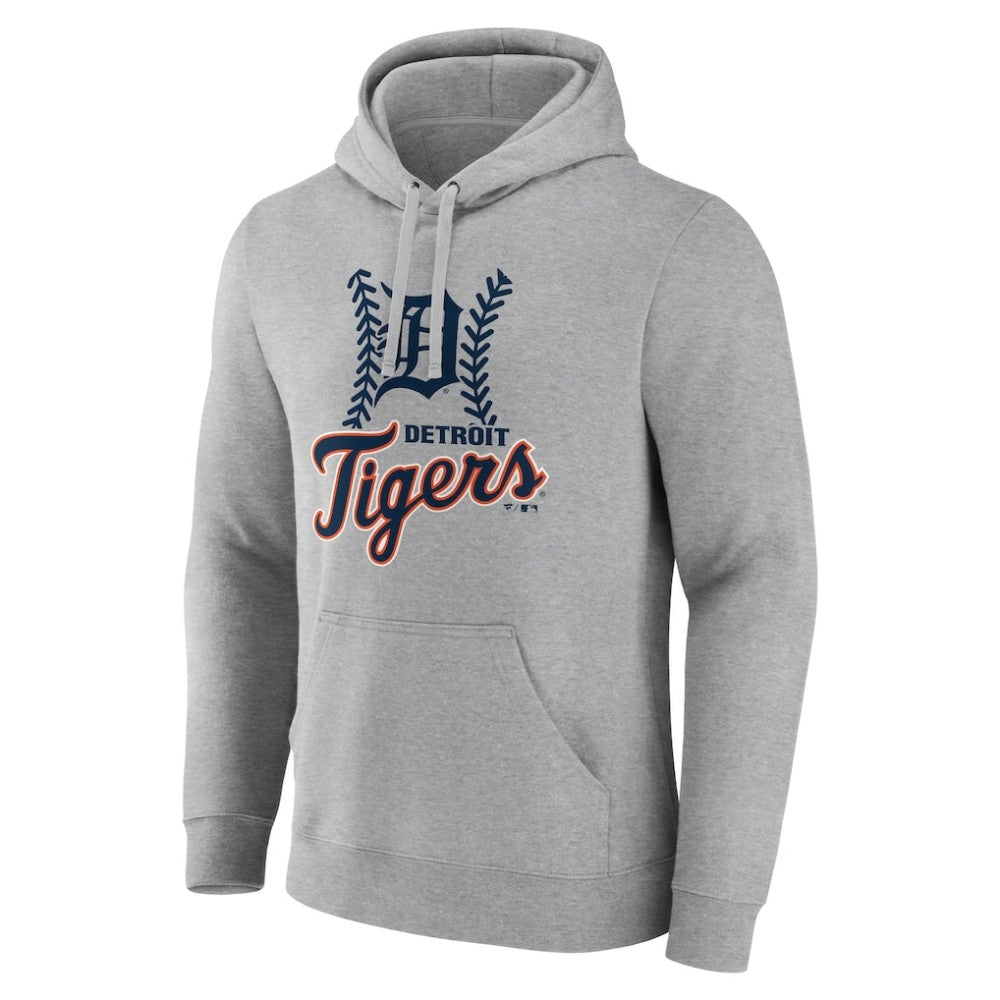 Detroit Tigers Fastball Pullover Hoodie - Gray - MLB Discount