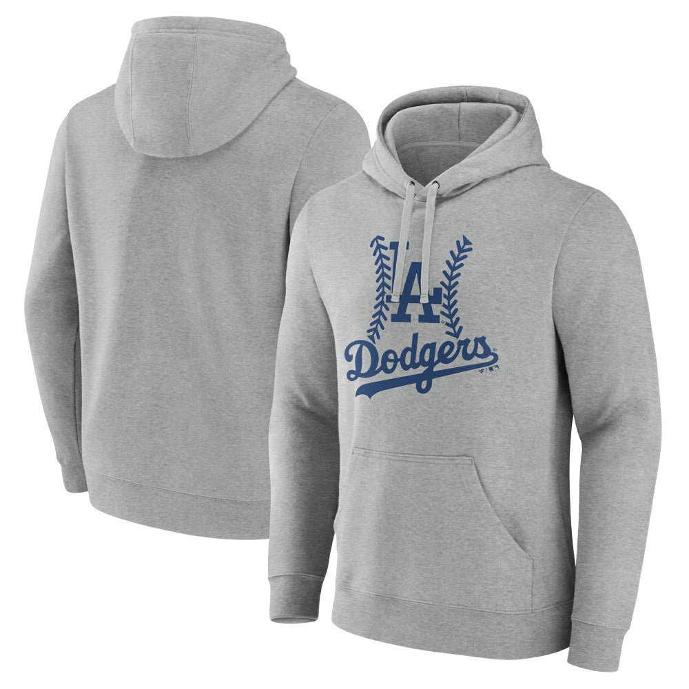 Los Angeles Dodgers Fastball Pullover Hoodie - Gray - MLB Discount