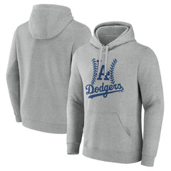 Los Angeles Dodgers Fastball Pullover Hoodie - Gray - MLB Discount