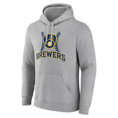 Milwaukee Brewers Fastball Pullover Hoodie - Gray - MLB Lifestyle