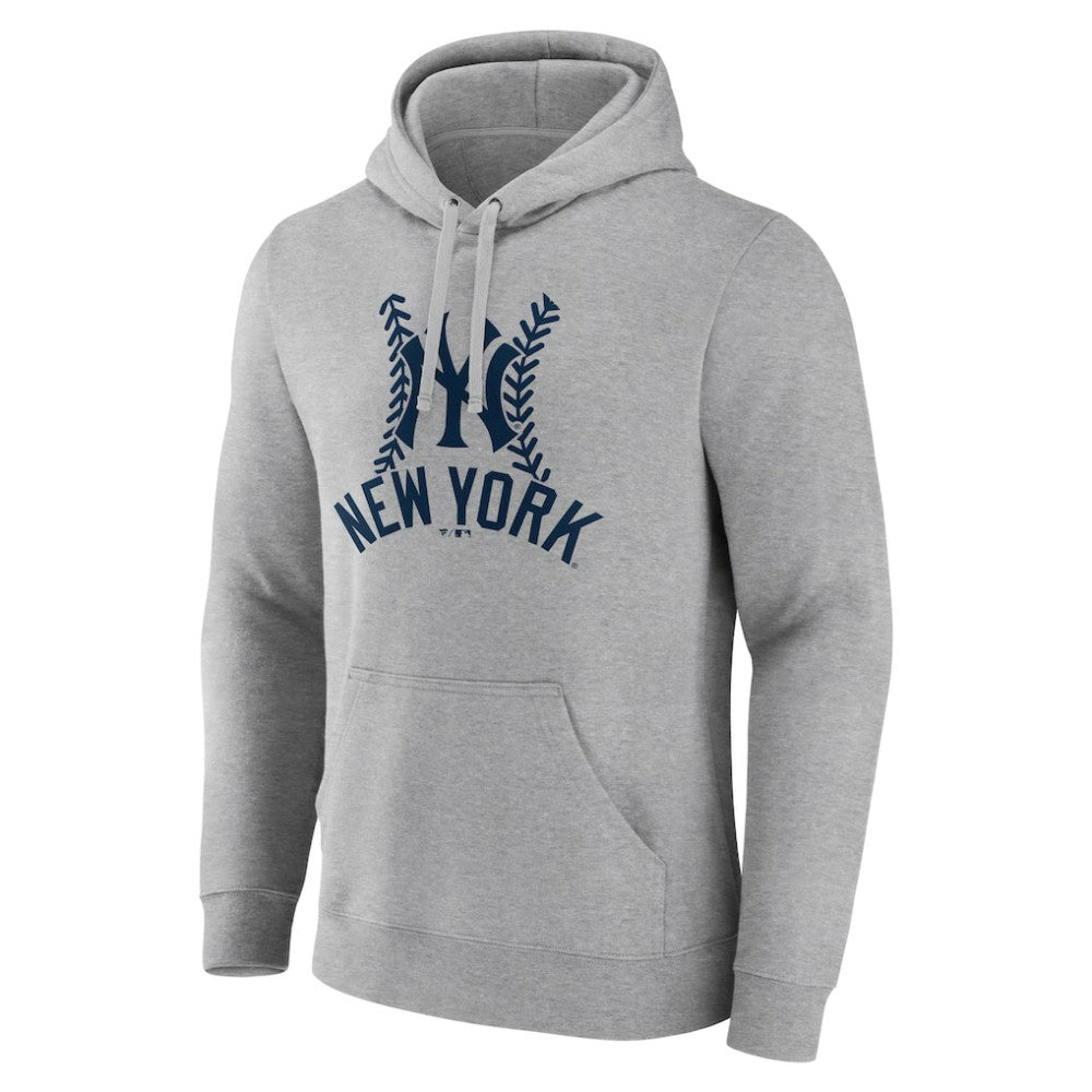 New York Yankees Fastball Pullover Hoodie - Gray - MLB on Sale