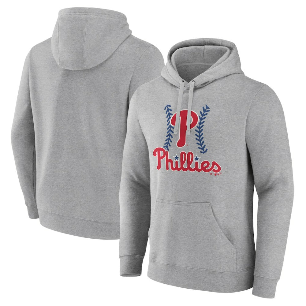 Philadelphia Phillies Fastball Pullover Hoodie - Gray - MLB on Sale