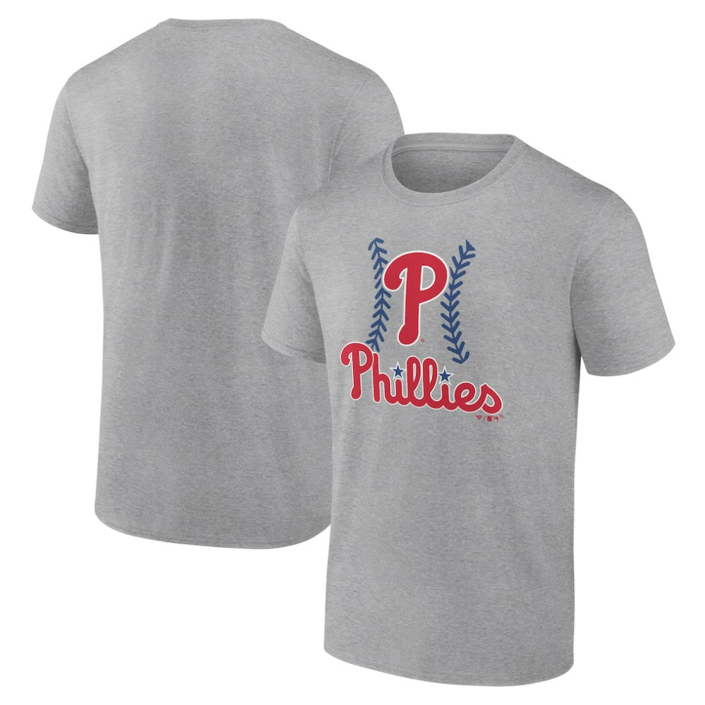 Philadelphia Phillies Fastball T-Shirt - Heather Gray - MLB Lifestyle