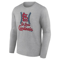 St. Louis Cardinals Fastball Long Sleeve T-Shirt - Gray - MLB on Sale