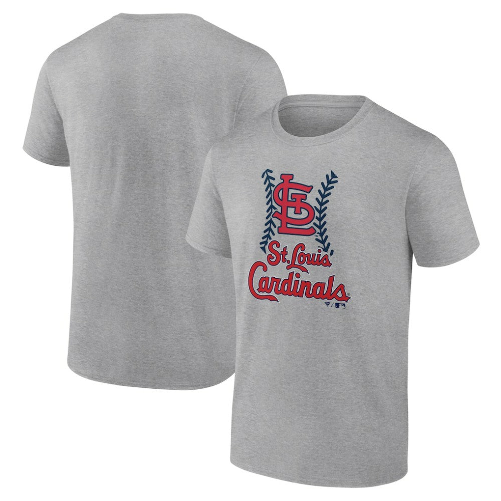 St. Louis Cardinals Fastball T-Shirt - Heather Gray - MLB Lifestyle