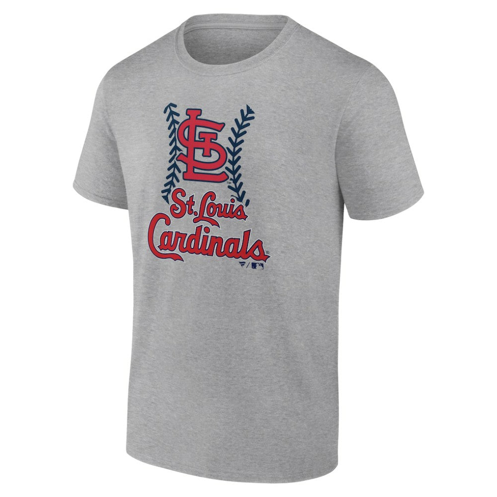 St. Louis Cardinals Fastball T-Shirt - Heather Gray - MLB Lifestyle