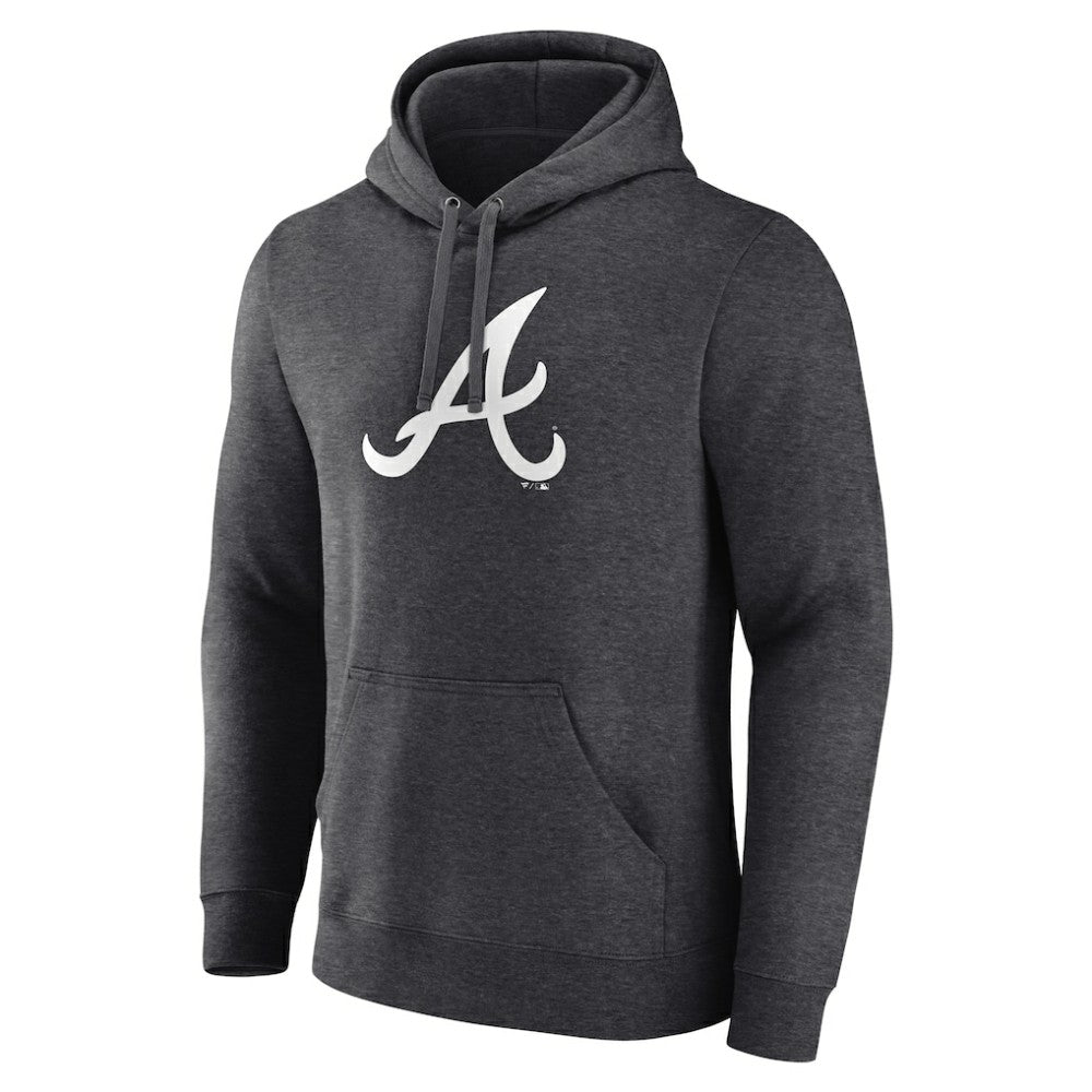 Atlanta Braves Monochrome Pullover Hoodie - Charcoal - MLB Online