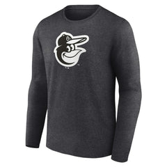 Baltimore Orioles Monochrome Long Sleeve T-Shirt - Charcoal - MLB on Sale