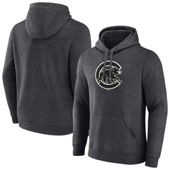 Chicago Cubs Monochrome Pullover Hoodie - Charcoal - MLB Online