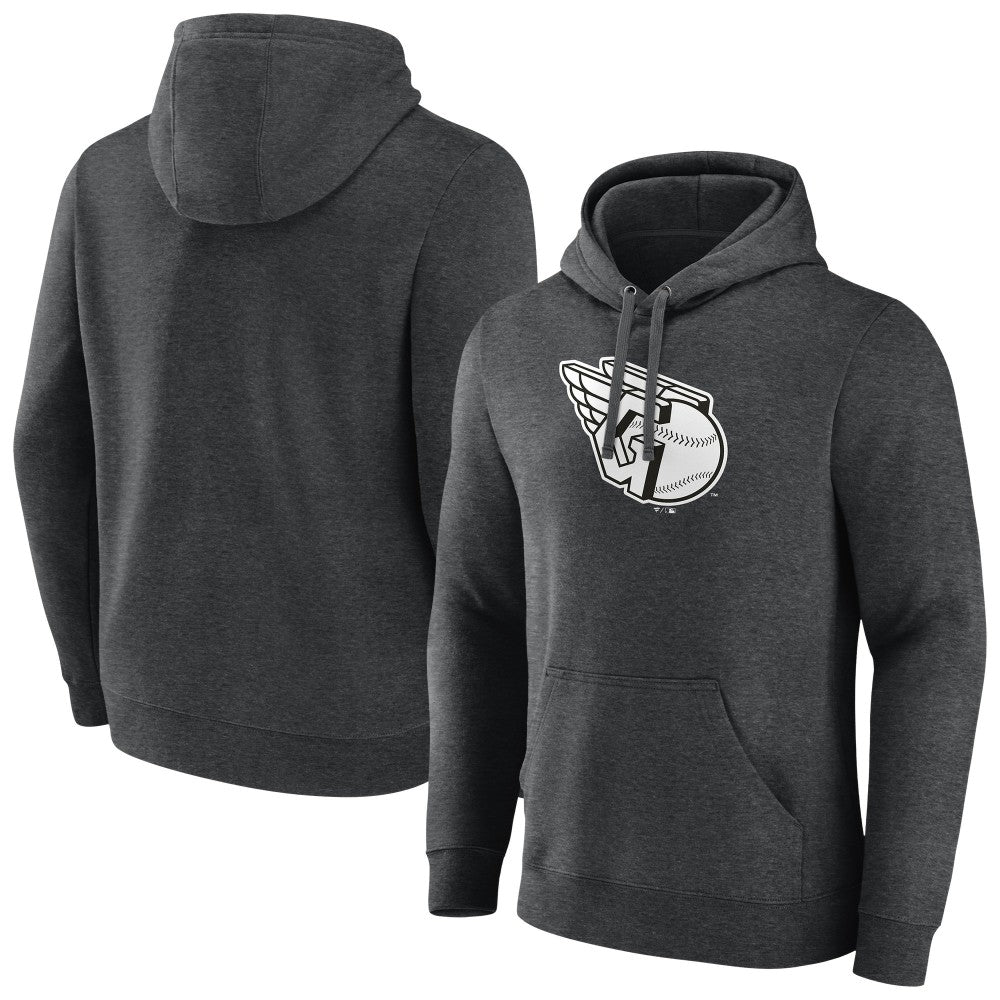Cleveland Guardians Monochrome Pullover Hoodie - Charcoal - MLB Online