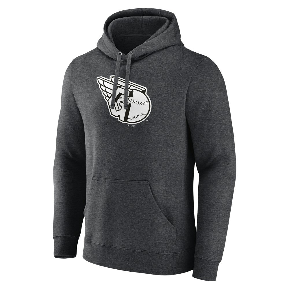 Cleveland Guardians Monochrome Pullover Hoodie - Charcoal - MLB Online
