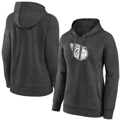 Cleveland Guardians Women's Monochrome Pullover Hoodie - Charcoal - MLB Online