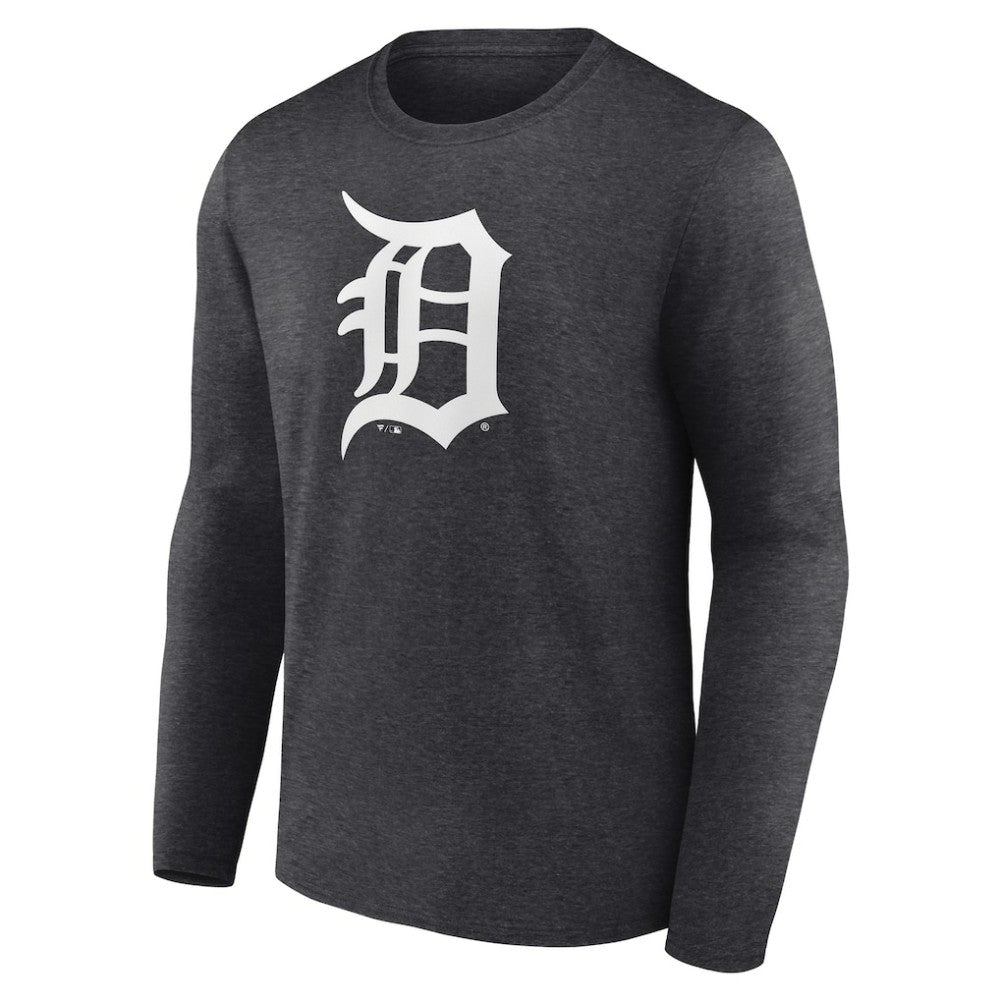 Detroit Tigers Monochrome Long Sleeve T-Shirt - Charcoal - MLB Online