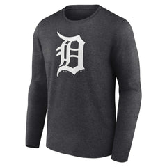 Detroit Tigers Monochrome Long Sleeve T-Shirt - Charcoal - MLB Online