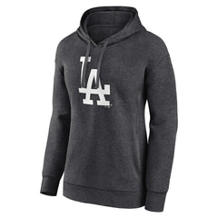 Los Angeles Dodgers Women's Monochrome Pullover Hoodie - Charcoal - MLB Online