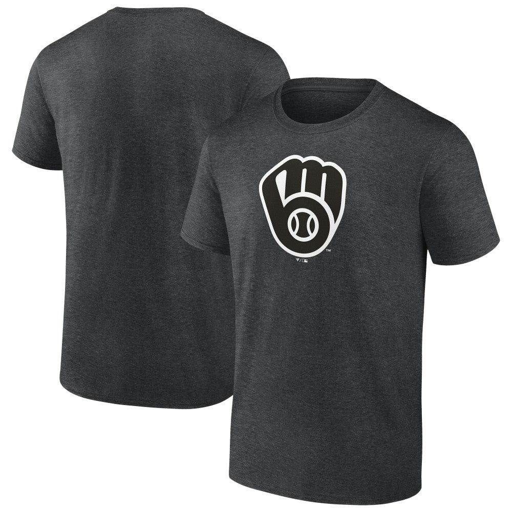 Milwaukee Brewers Monochrome T-Shirt - Charcoal - MLB Discount