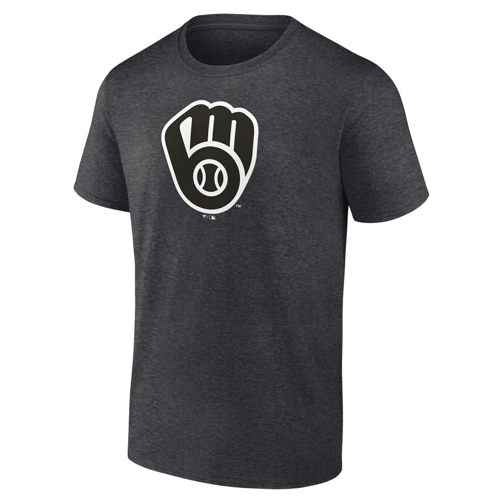 Milwaukee Brewers Monochrome T-Shirt - Charcoal - MLB Discount