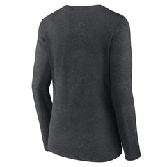 Milwaukee Brewers Women's Monochrome Long Sleeve V-Neck T-Shirt - Charcoal - MLB on Sale