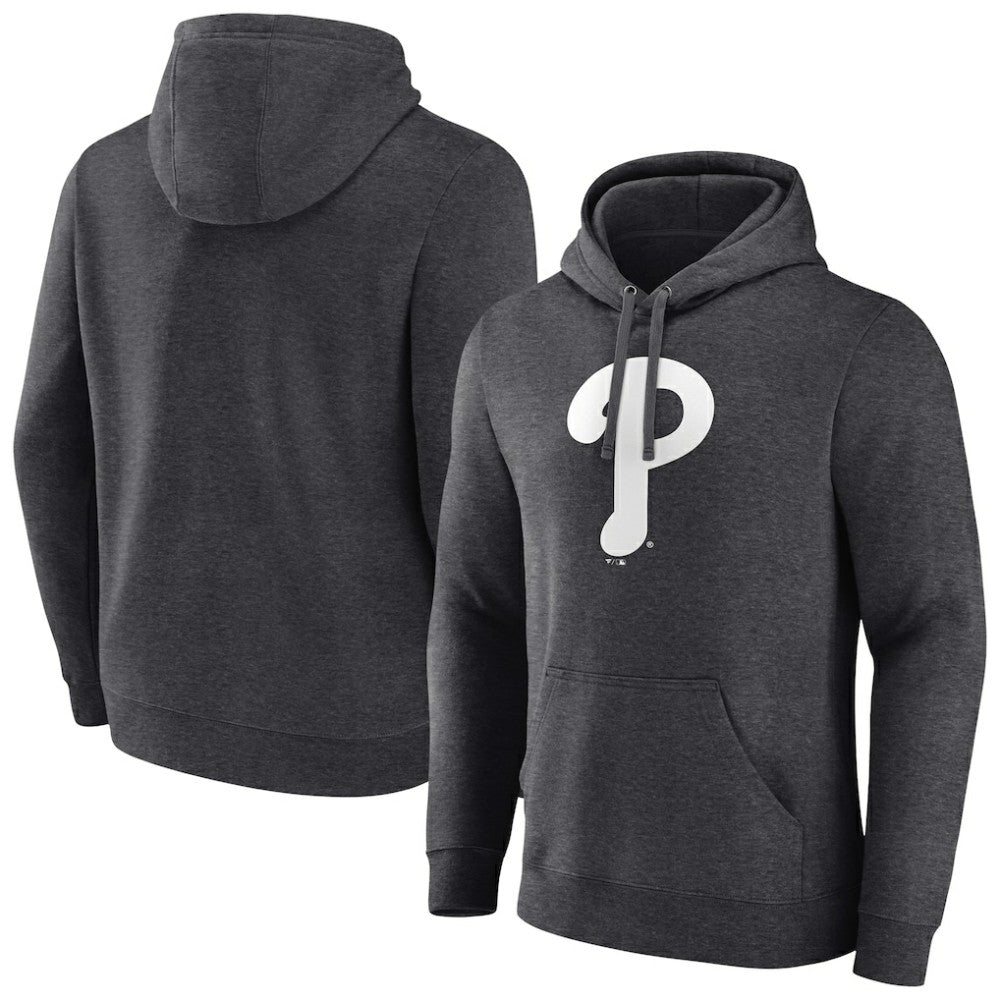 Philadelphia Phillies Monochrome Pullover Hoodie - Charcoal - MLB on Sale