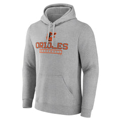 Baltimore Orioles Evanston Stencil Pullover Hoodie - Gray - MLB on Sale