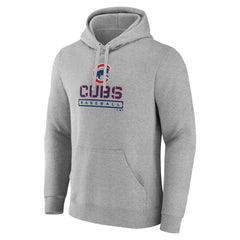 Chicago Cubs Evanston Stencil Pullover Hoodie - Gray - MLB Online
