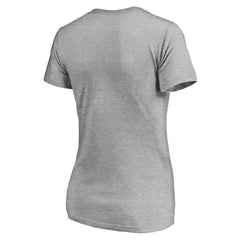 Chicago Cubs Women's Evanston Stencil V-Neck T-Shirt - Gray - MLB Online