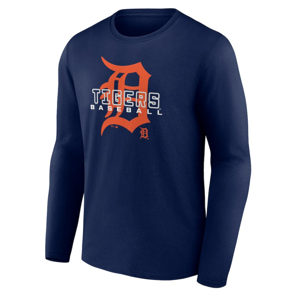 Detroit Tigers Stellar Long Sleeve T-Shirt - Navy - MLB Lifestyle
