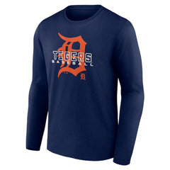 Detroit Tigers Stellar Long Sleeve T-Shirt - Navy - MLB Lifestyle
