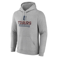 Detroit Tigers Evanston Stencil Pullover Hoodie - Gray - MLB Sale
