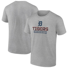Detroit Tigers Evanston Stencil T-Shirt - Heather Gray - MLB Sale