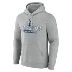 Los Angeles Dodgers Evanston Stencil Pullover Hoodie - Gray - MLB Lifestyle