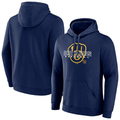 Milwaukee Brewers Stellar Pullover Hoodie - Navy - MLB Discount
