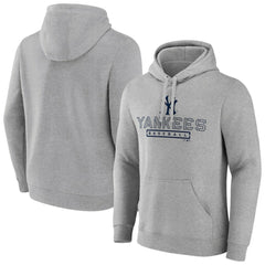 New York Yankees Evanston Stencil Pullover Hoodie - Gray - MLB on Sale