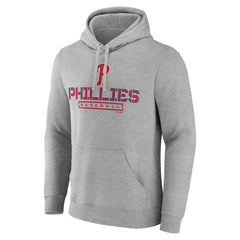 Philadelphia Phillies Evanston Stencil Pullover Hoodie - Gray - MLB on Sale