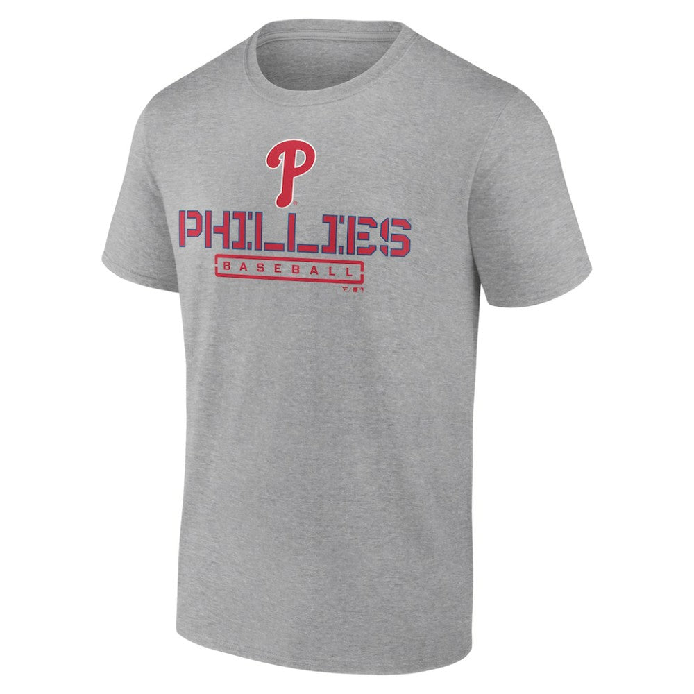 Philadelphia Phillies Evanston Stencil T-Shirt - Heather Gray - MLB Online