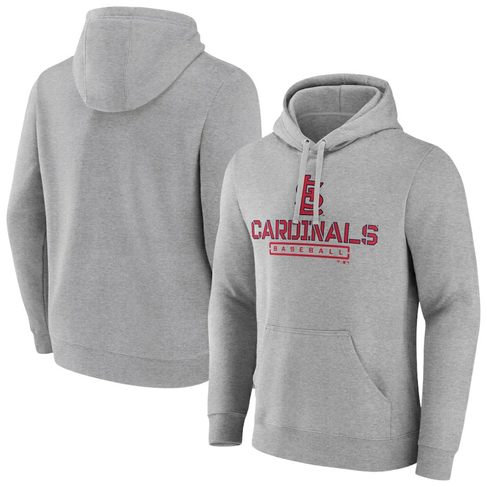 St. Louis Cardinals Evanston Stencil Pullover Hoodie - Gray - MLB on Sale