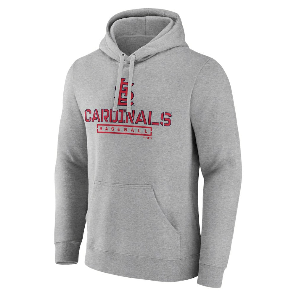 St. Louis Cardinals Evanston Stencil Pullover Hoodie - Gray - MLB on Sale
