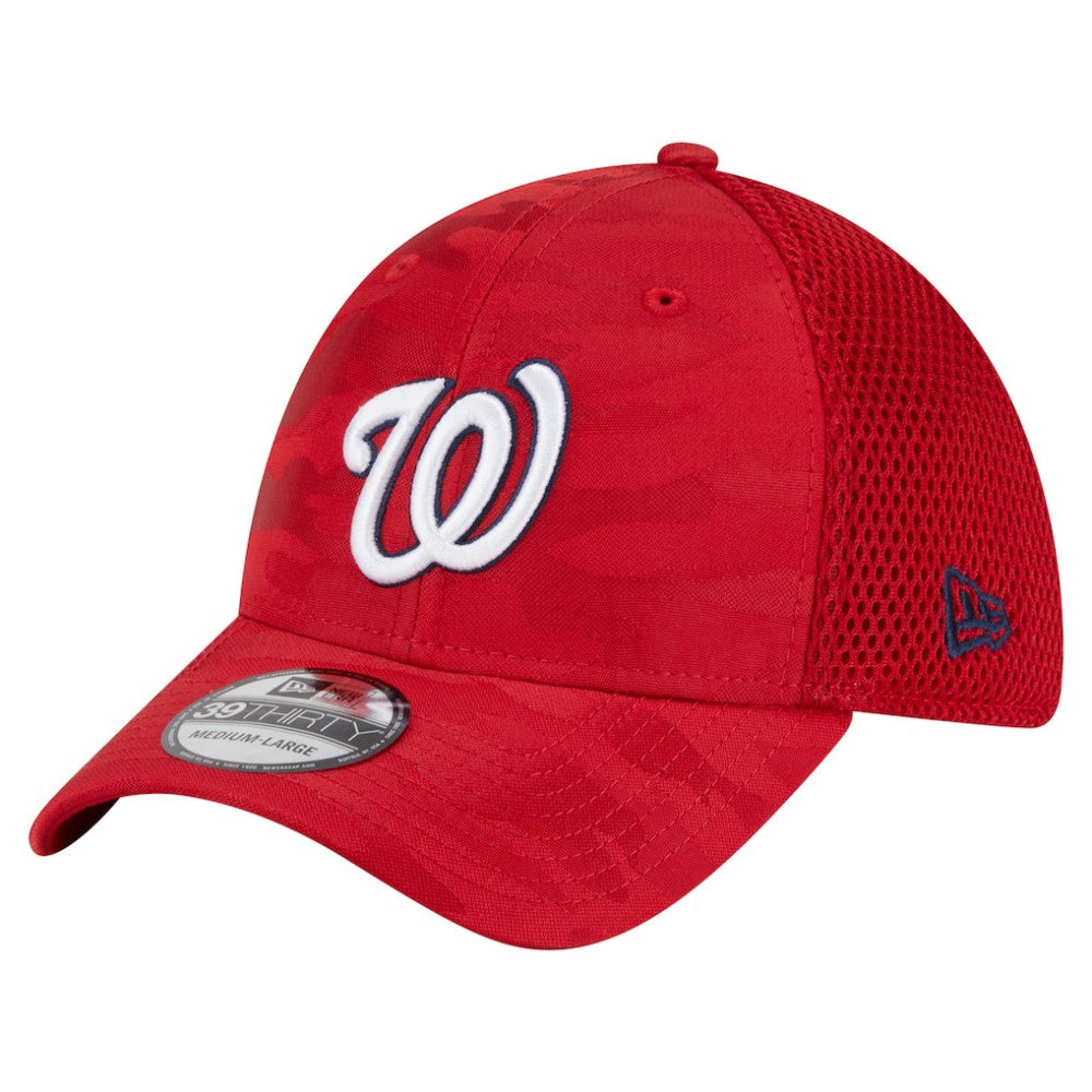 Washington Nationals New Era Subtle Camo 39THIRTY Flex Hat - Red - New Era Discount