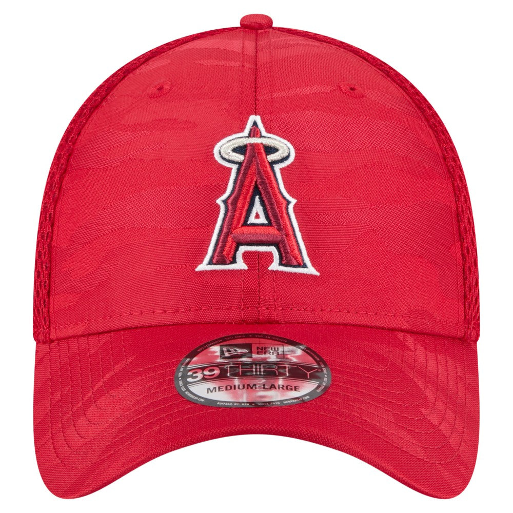 Los Angeles Angels New Era Subtle Camo 39THIRTY Flex Hat - Red - New Era Discount