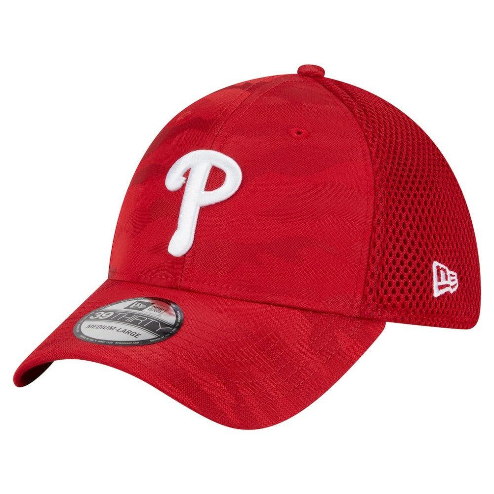 Philadelphia Phillies New Era Subtle Camo 39THIRTY Flex Hat - Red - New Era Lifestyle
