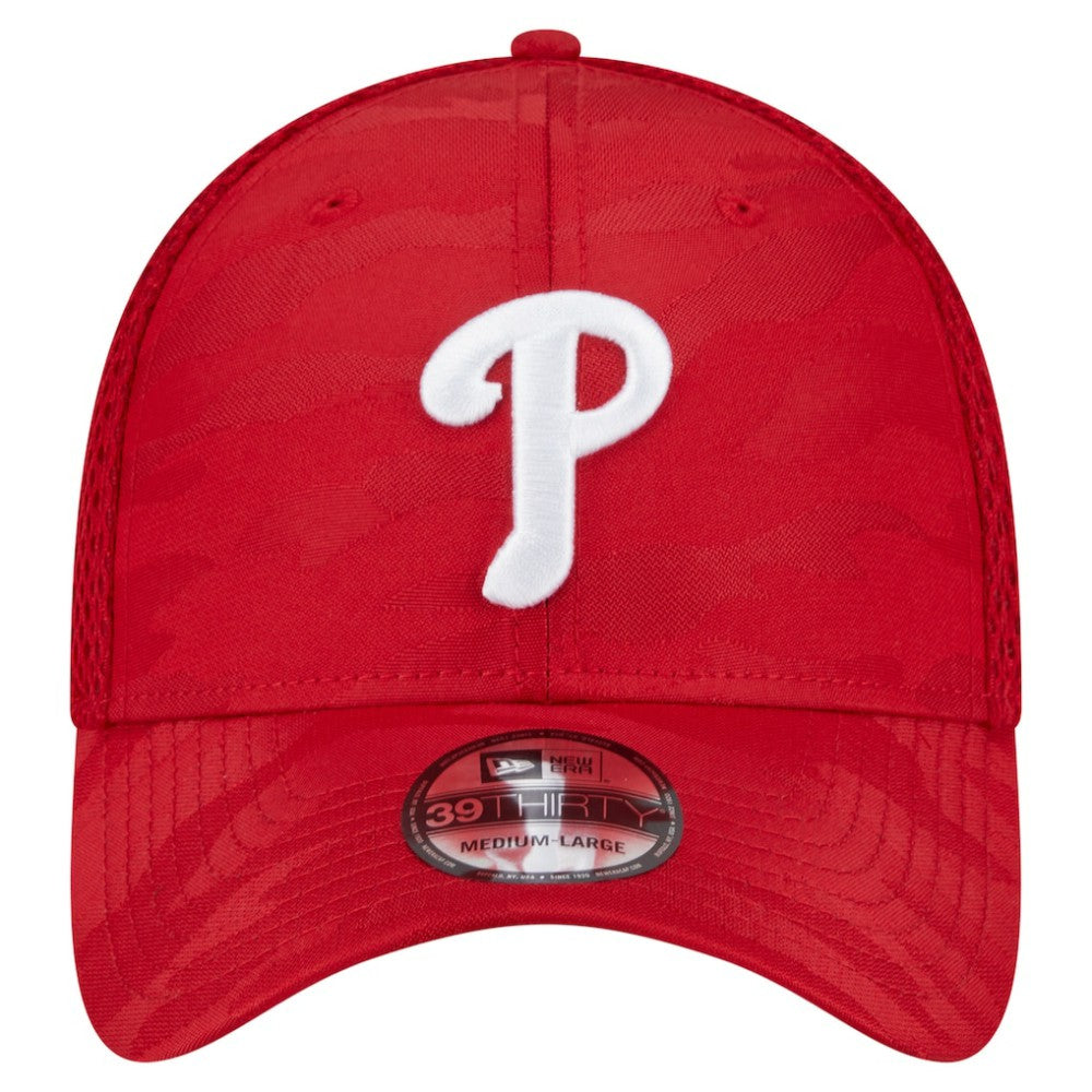 Philadelphia Phillies New Era Subtle Camo 39THIRTY Flex Hat - Red - New Era Lifestyle