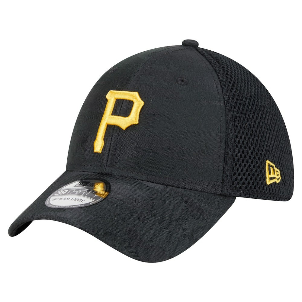 Pittsburgh Pirates New Era Subtle Camo 39THIRTY Flex Hat - Black - New Era on Sale